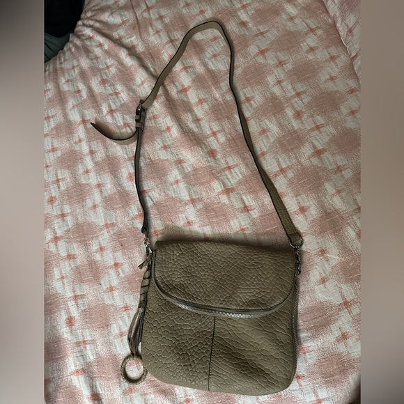 Vince Camuto Textured Tan Crossbody Bag - Picture 1 of 7